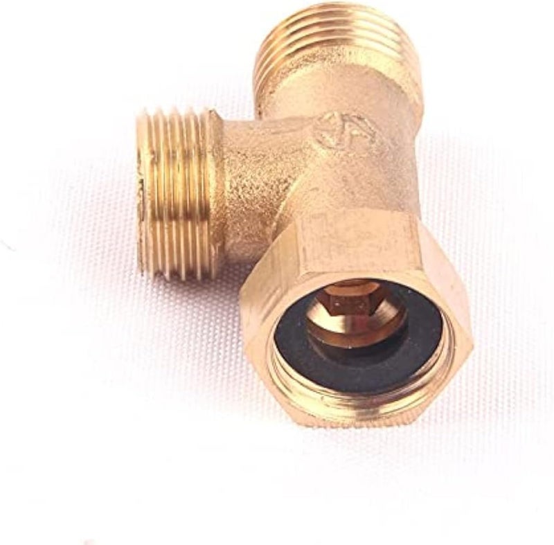 3 Way Pipe Connector 1/2" T-Shape Equal Male & Female Tee Connector for Air Gas Water Piping Systems - Type C